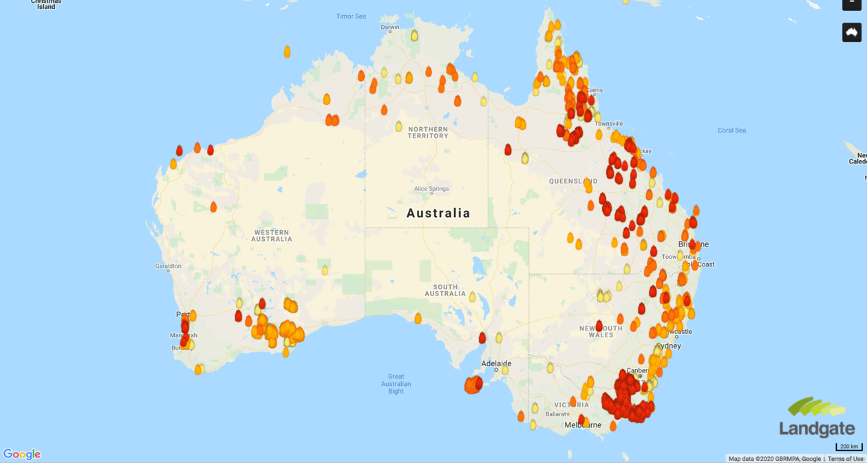 Happily Pink Australia Fires 2019 MyFireWatch