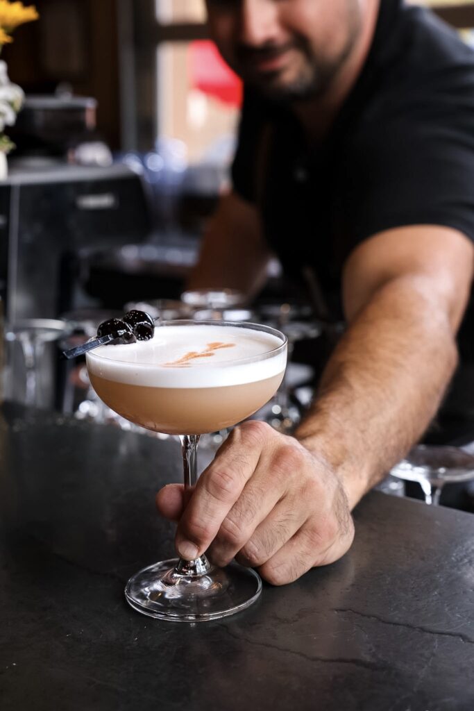 Alec Harmon's Bees & Berries Cocktail